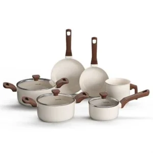 Jogo De Panelas Cerâmica Pratic Cook Mármol Mimo 6 Peças